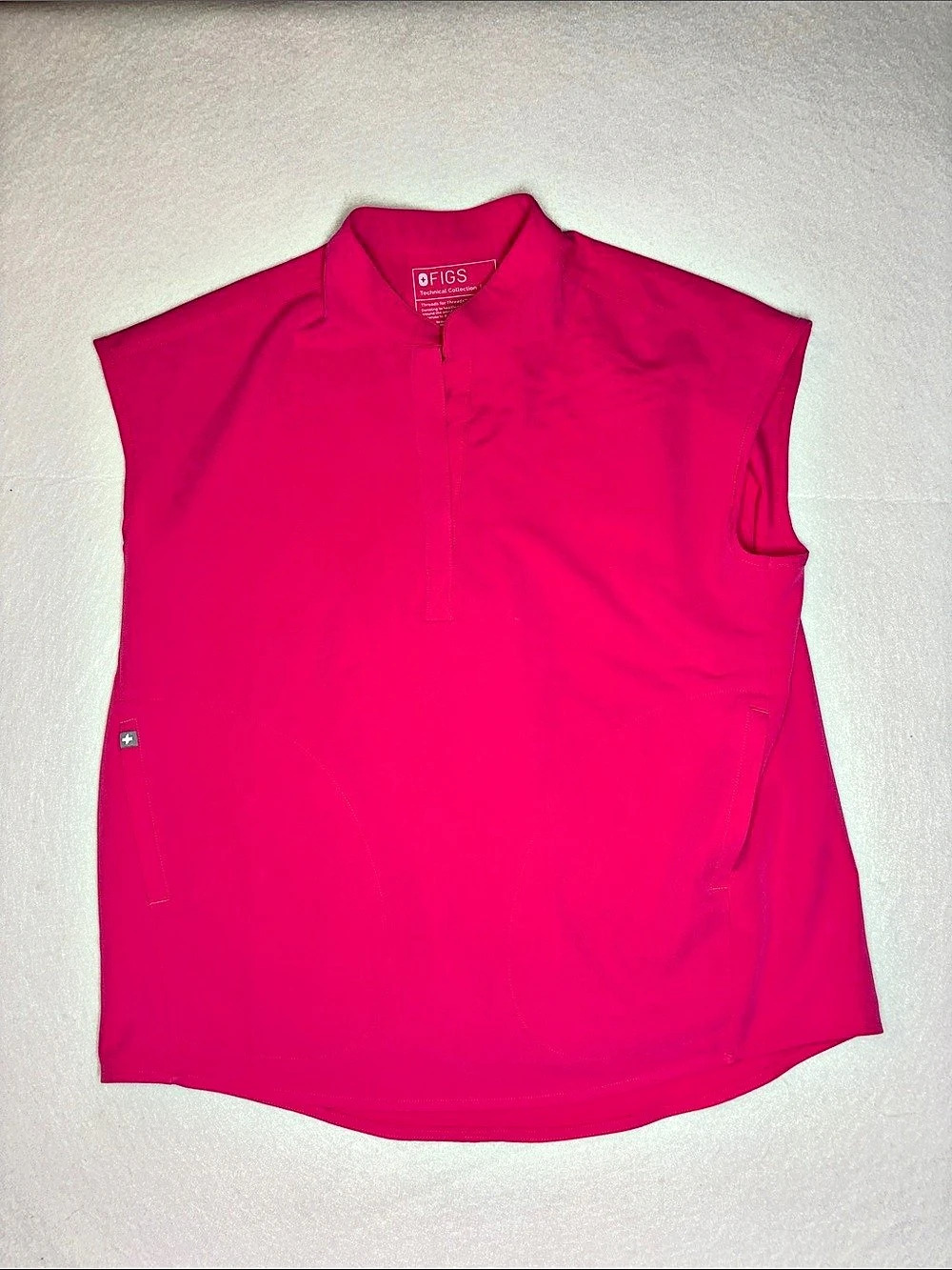 FIGS Rafaela Pink Sleeveless Top Size Small